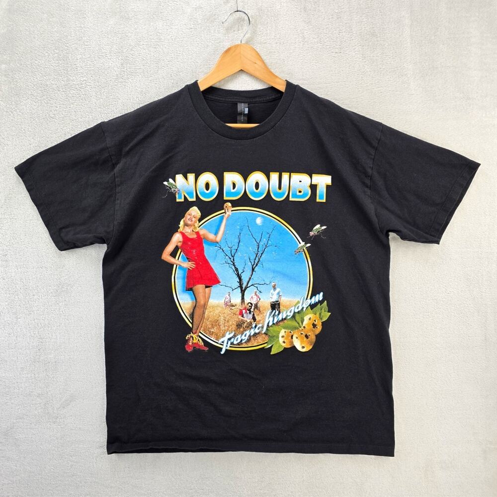 No Doubt Tragic Kingdom Shirt Mens XL Black Ska Punk Gwen Stefani Vintage Y2K